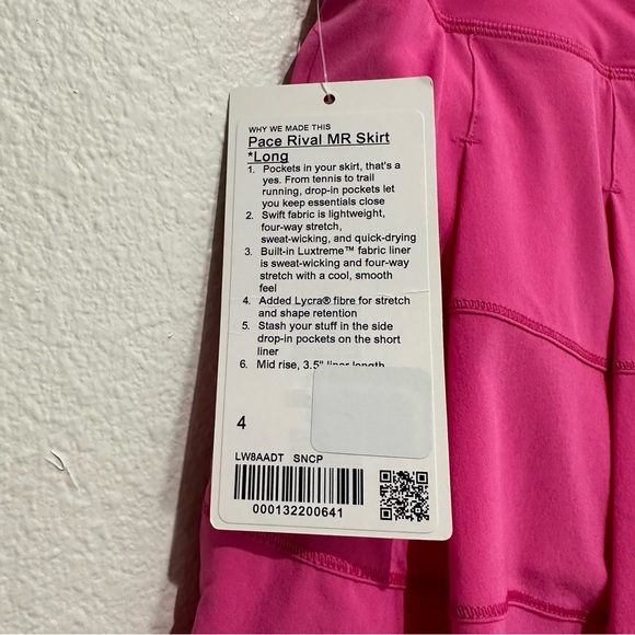 Lululemon Pace Rival Mid-Rise Skirt *Long Sonic Pink - Picture 13 of 16